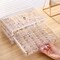 Earring Organizer Box Clear Storage Acrylic for Earrings Necklace Organizer Jewelry Box with 72 Grids Storage Compartments Transparent Ring Clear Jewelry Organizer